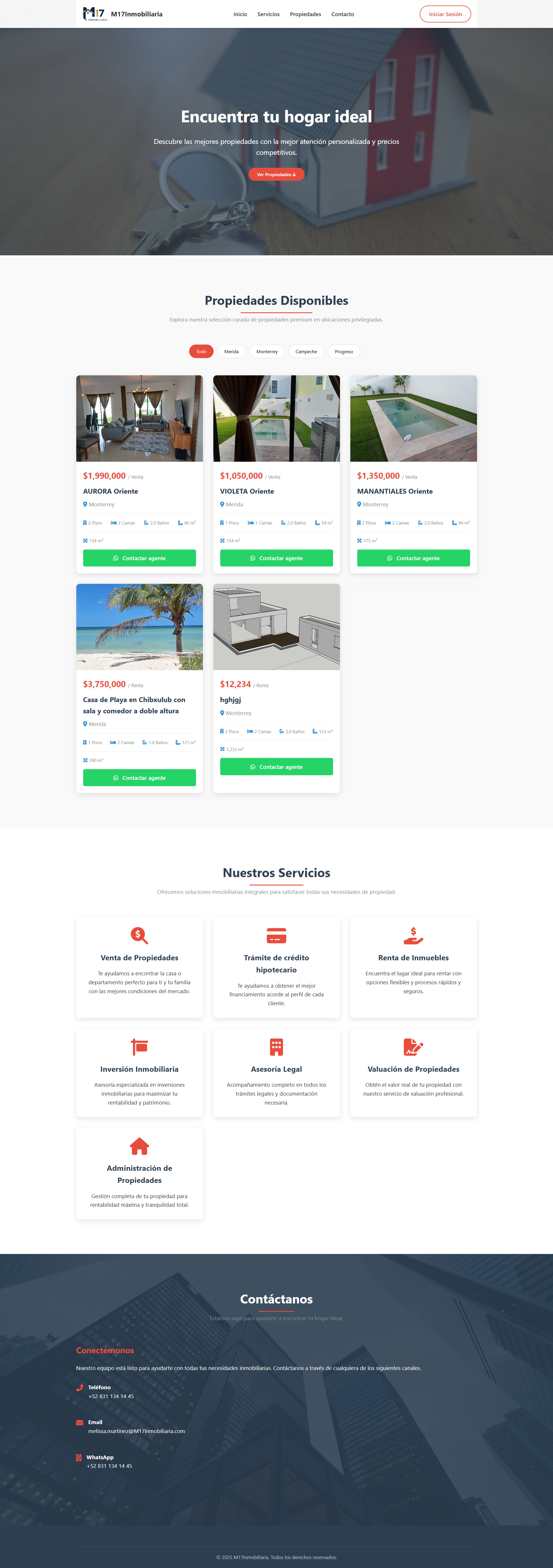 Sistema de inmuebles